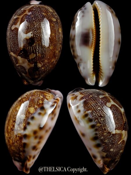 Leporicypraea mappa viridis guamensis "VERY SMALL SIZE" 57,0 mm Gem-0